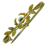 Victorian Pearl & Turquoise Brooch