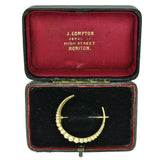 Pearl Crescent Brooch