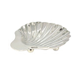 silver shell butter dish