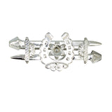 silver horse shoe brooch