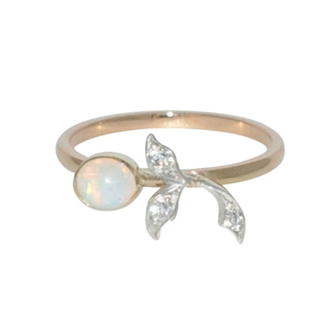 Opal & Diamond Ring
