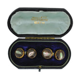 antique shell cuff links