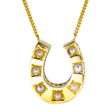 Pearl Horse Shoe Necklace
