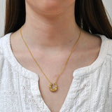 Pearl Horse Shoe Necklace