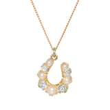 antique horse shoe necklace