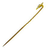 Pearl & Diamond Flower Tie Pin