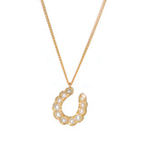 Pearl Horse Shoe Necklace