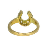 Diamond Horse Shoe Ring