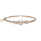 Diamond Horse Shoe Bangle