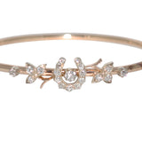 Diamond Horse Shoe Bangle