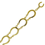 Gold Horse Shoe Bracelet