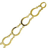 Gold Horse Shoe Bracelet