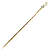 Pearl & Diamond Tie Pin