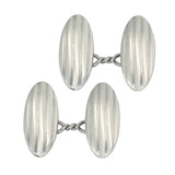 antique silver cuff links