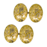 antique gold cuff links