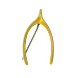 antique gold wishbone brooch