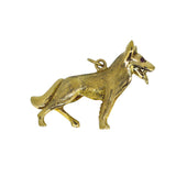 gold alsatian charm