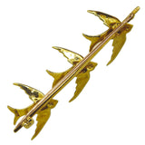 Swallow Bird Bar Brooch