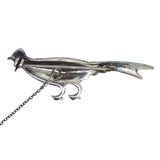 Silver Enamel & Marcasite Pheasant Brooch