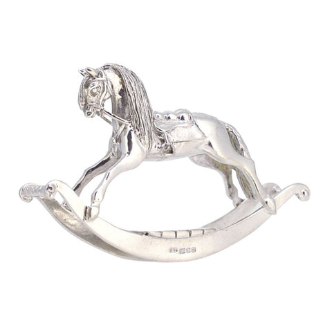 Silver Rocking Horse