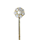 antique diamond tie pin