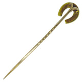 Pearl Horse Shoe Tie Pin