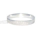 Vintage 'Barked' textured silver bangle with &nbsp;Hallmarked Birmingham&nbsp;1979.