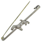 Silver Dog Brooch