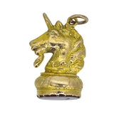 Gold Unicorn Head Seal