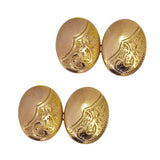 antique rose gold cufflinks