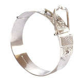 Silver Buckle Bangle