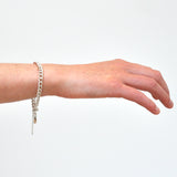 Silver Curb Link Bracelet