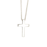Silver Cross With Diamond