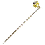 Sapphire & Diamond Tie Pin