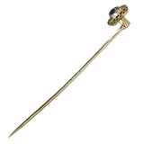 Sapphire & Diamond Tie Pin