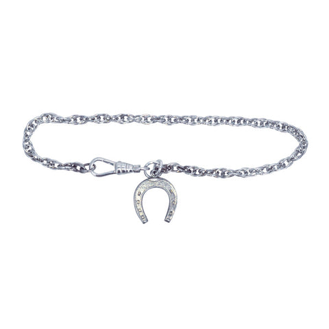 Silver Horse Shoe Bracelet