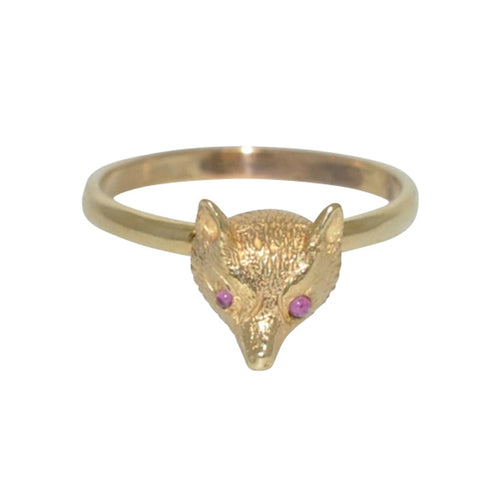 Fox Head Ring