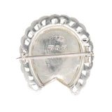 Silver Horse Shoe Brooch