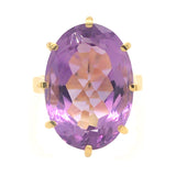amethyst statement ring