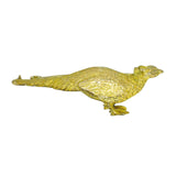 Gold pheasant brooch with a rich texture to the gold 'feathers.' 