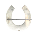 Silver Horse Shoe Brooch