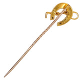 Horse Shoe & Whip Stick Pin