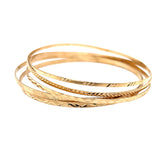 Set of 5 Gold Bangles