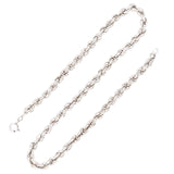 Silver Rope Link Collar