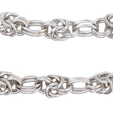 Fancy Link Silver Bracelet