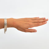 Silver Gate Link Bracelet