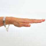 Silver Gate Link Bracelet