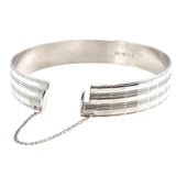 Diamond Cut Silver Bangle