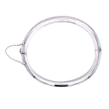 Leaf Pattern Silver Bangle