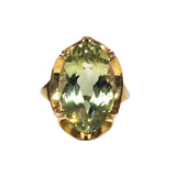 Green Amethyst Cocktail Ring